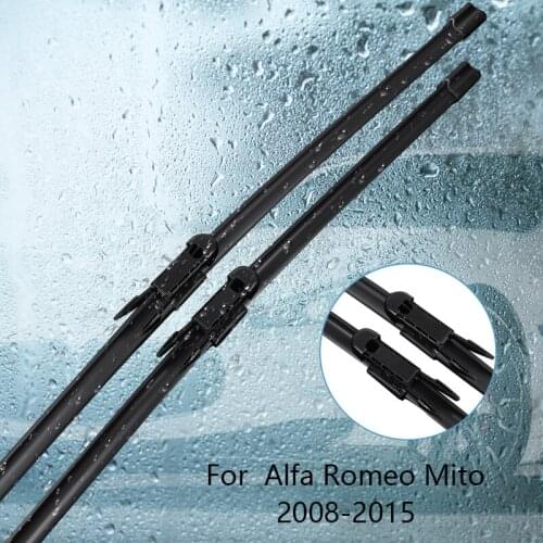 Wipers Blade For Alfa Romeo Mito from 2008 2009 2010 2011 2012 2013 2014 2015 Car Accessories For Auto Rubber Windscreen Wiper