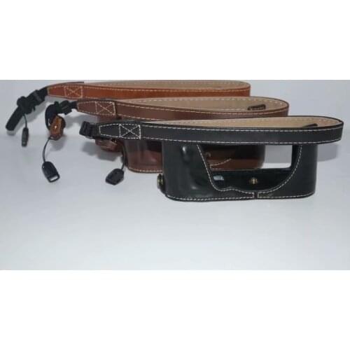 Camera Bag Case For Leica CL PU Leather Half Body Set Cover With Battery Opening Camera Bag Protective Case