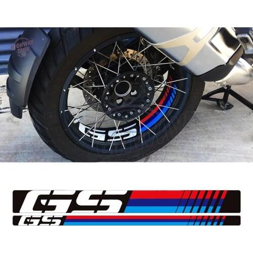 Reflective PVC Wheel Decal Case For BMW R1200GS Adventure 2006-2018 R1250GS Adv 2019 Rim Decoration Motorcycle Tyre Sticker