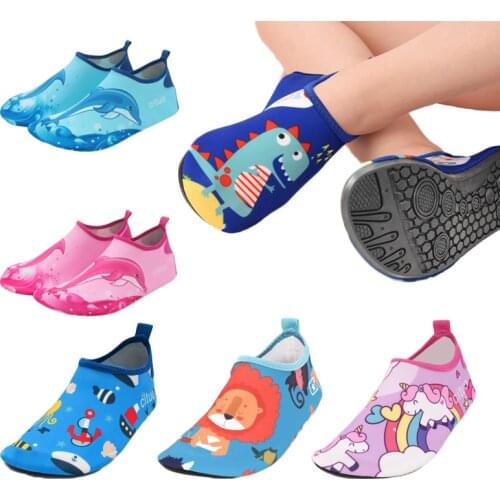 Children Shoes Girls Anti-slip Soft Barefoot Kids Slipper Boys Beach Shoes Baby Toddler Floor Home Slipper Snorkeling Swim Socks