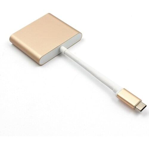 Type C USB 3.1 to USB-C 4K HDMI USB3.0 Adapter 3in1 Hub For Apple Macbook USB 3.1 Type C HDMI Adapter HUB