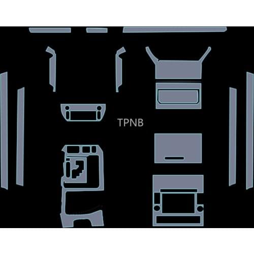 TPU Interior Transparent Protective Film for Toyota Land Cruiser 200 2016 2017 2018 2019