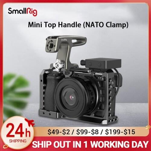 SmallRig Mini Top Handle For Light-weight Cameras For Sony Canon Camera Cage With Cold shoe Accessories (NATO Clamp) HTN2758