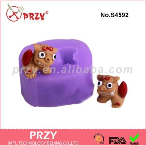 W Cat Mold Cat Soap Mold Silicone Animal Soap Mold Aroma Stone Moulds Silicone Rubber PRZY Eco-friendly No.fz018