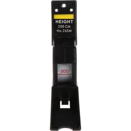 X7YF 200cm Stadiometer Black Wall Mounted Height Meter Growth Ruler CM Metric