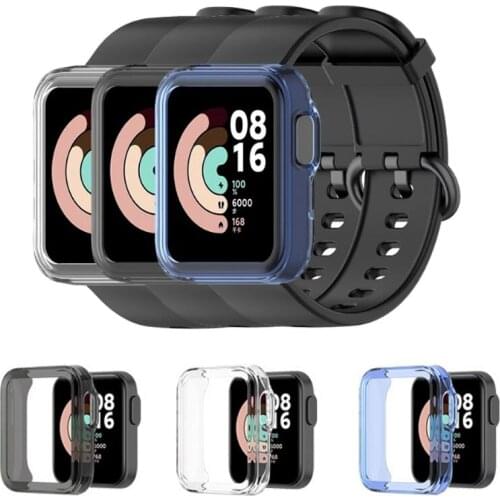 TPU Soft Full Edge Protector Smartwatch Case Shell Frame For Xiaomi Mi Watch Lite / Redmi Smart Watch Protective Bumper Cover