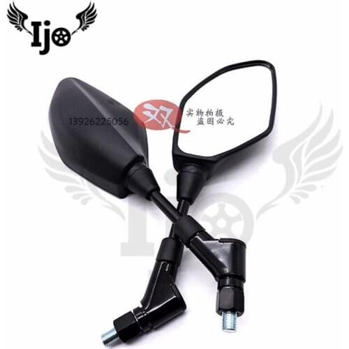 Motorcycle rearview mirror Black Half arc colors available for kawasaki honda suzuki yamaha Ducati motorbike Reflector mirror
