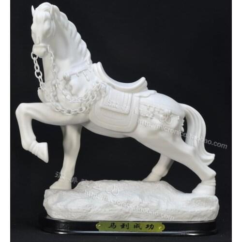 A 14 inch horse decoration interior decoration ceramic crafts decoration entrance TV cabinet