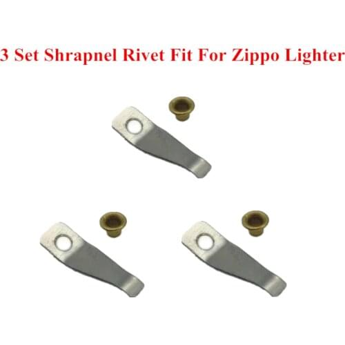 3 Set/Lot Kerosene Lighter Universal Cam Shrapnel Screw Rivet Set Fit For Zippo Lighter Repair Service Replacement Inner Parts