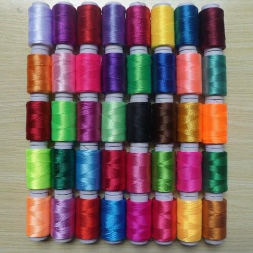 40PCS/lot 12g/pcs Multicolor Ice Silk Embroidery Thread Sewing Embroidery Cross Stitch Silk Threads Embroidery Line For Handmade