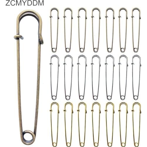 ZCMYDDM 5/15PCS Stitch Holders Safety Pins Metal Large Safety Lock Pin for Sewing Clothing Holder Clasp Clothing DIY Sewing Tool