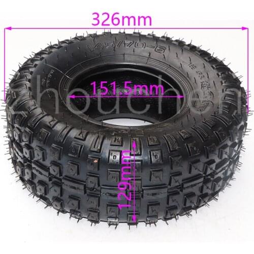 6 Inch ATV Tire 145/70-6 four wheel vehcile Fit for 50cc 70cc 110cc Small ATV Front Or Rear Wheels