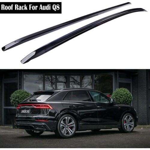 Aluminum Alloy Roof Rack For Audi Q8 2019 2020 2021 Rails Bar Luggage Carrier Bars top Cross bar Rack Rail Boxes