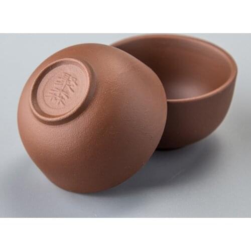 Tea cup Coffee cup purple clay Teacup Chinese kung fu ceramic tea set For teapot tea bowl Porcelain tea brew cup D053