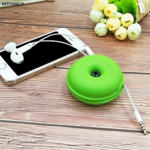 KEITHNICO 1PC Tangle-free Cable Turtle Organizer Case Earbuds Keeper Headphone Storage Case For Iphone samsung USB data