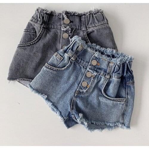 2021 summer Boy girl baby children kids Hole cowboy Denim shorts Good quality comfortable clothing trousers clothes