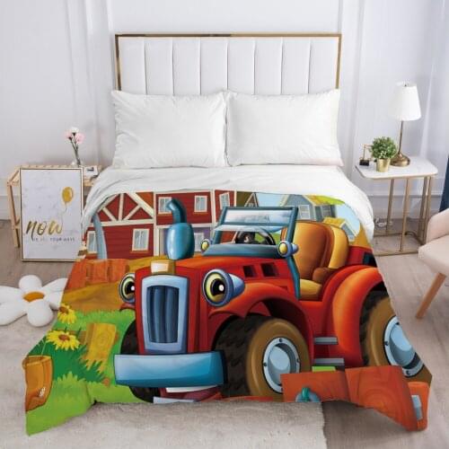 Cartoon Childrens Duvet cover Quilt/Blanket/Comfortable Case Bedding for kids baby girls 140x200 Single for Home Car red