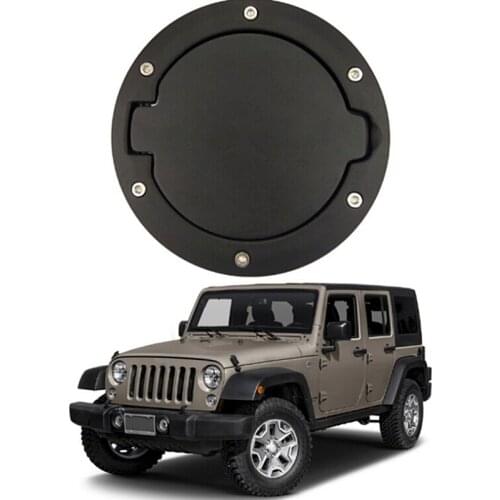 Fuel Door Gas Tank Cover Fuel Tank Cap For 2007-2018 Jeep Wrangler TJ 2/4 Doors Car Styling Accessories