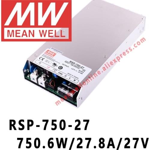 Mean Well RSP-750-27 meanwell 27VDC/27.8A/750W Single Output with PFC Function Power Supply online store
