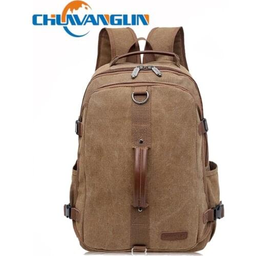 Chuwanglin Mochila Male Laptop backpacks Canvas backpack Mens School Bags for Teenager Casual Travel bag Daypack R92206