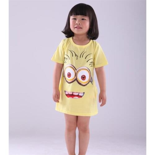 New 2017 Childrens t-shirts, girls clothes casual t shirts for girls, cartoon kids clothes party girl t-shirt vestidos