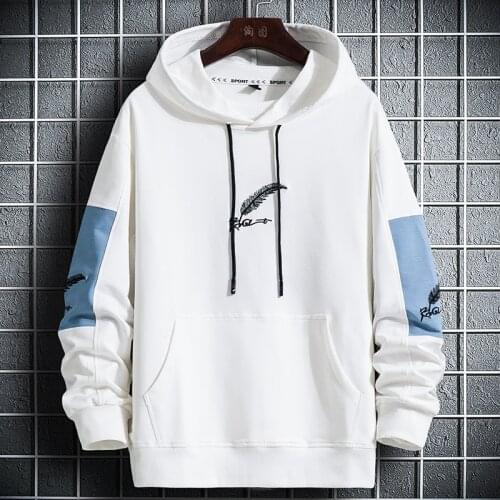 2021 New Mens Autumn Hoodie Casual Mens Sports Hoodie Trend Mens Loose Round Neck Pullover Hoodie Men