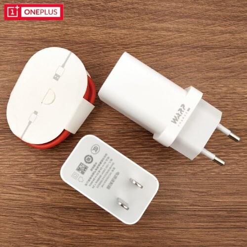 Original OnePlus 7 7T Warp Charger USB Dash EU US Plug Adapter 100cm Type C Cable For One plus 1+ 8 8T 8 Pro 6T 6 Nord N10 N100