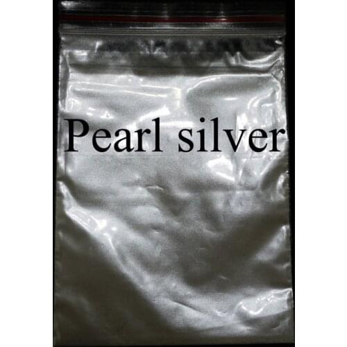SIlver Gray pearl pigment dye ceramic powder paint coating for Crafts coloring for leather Never Fade 50 gram