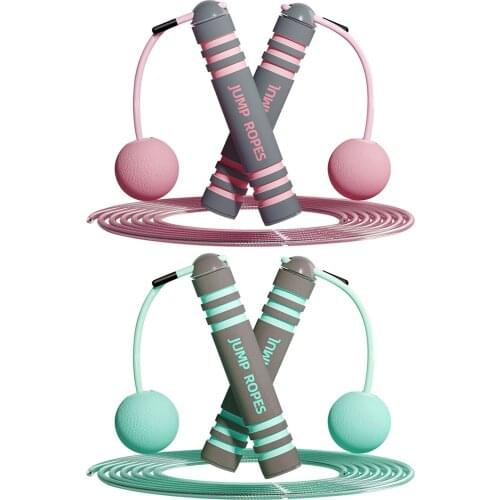 2-in-1 Jump Rope Wireless Jump Rope With Cordless Ball + Steel Wire Skipping Rope No Tangles Bodybuilding Rope For Fitness