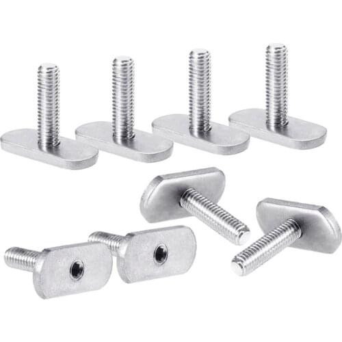 T4MF 8Sets M5/M6 Kayak Track Screws and Nuts Replacement Kit for Kayaks Rail Gear Mounting Replacement Kayak Accessories