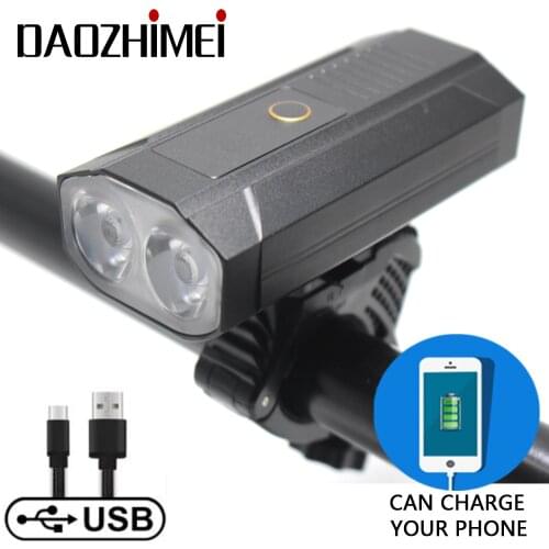 Bicycle Light Rainproof USB Charging LED 2000 Lumens MTB Front Lamp Headlight Aluminum Ultralight Flashlight outdoor Bike Light