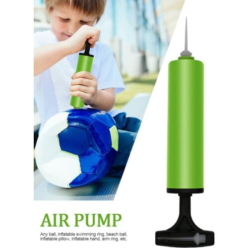 Air Pump Football Soccer Swimming Ring Air Pump Inflatable Ball Plastic Hand Air Pump With Inflating Gas Needle Portable Adaptor
