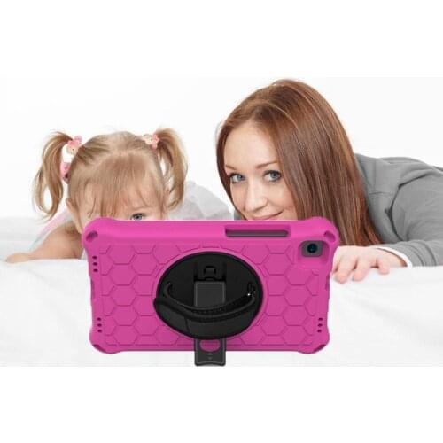 360 Rotation Hand Strap Case For Huawei MediaPad M3 Lite 8.0 / M5 8.4 cover Kids Shockproof Tablets funda For Huawei M3 Lite 8.0