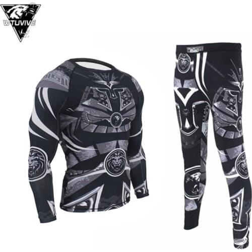 WTUVIVE Boxing MMA Samurai Armor Breathable Rashguard Fitness Fight Sweatshirt Compression Tee Muay Thai Sanda Boxing Jerseys