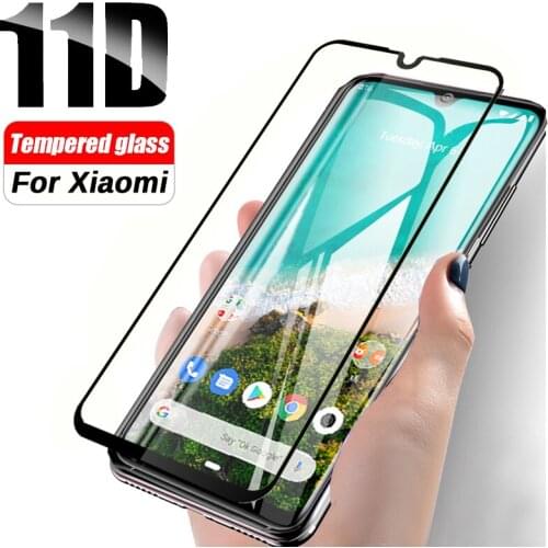 2pcs 11D Protective Glass For Xiaomi Mi A3 CC9 CC9e Tempered Glass For Xiaomi Redmi Note 7 Glass Mi 9 Se Screen Protector Film
