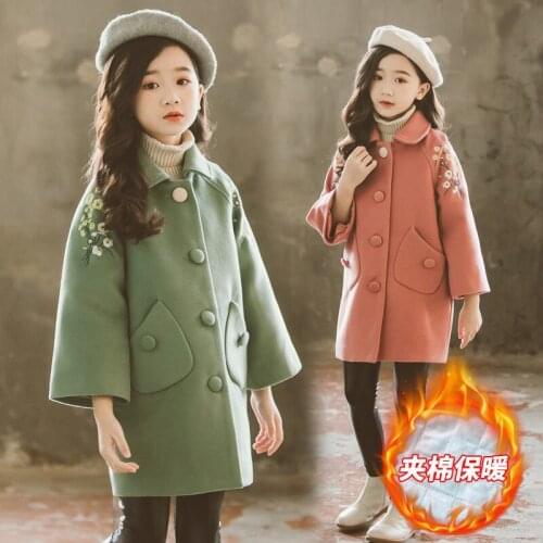 More Girls Winter Quilted Han Edition Leisure Paragraph Coat Grows In Children