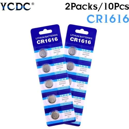 10x CR1616 Button Coin Cell Lithium Battery DL1616 BR1616 ECR1616 5021LC L11L28 KCR1616 LM1616 280-209 Watch Li-ion Pila