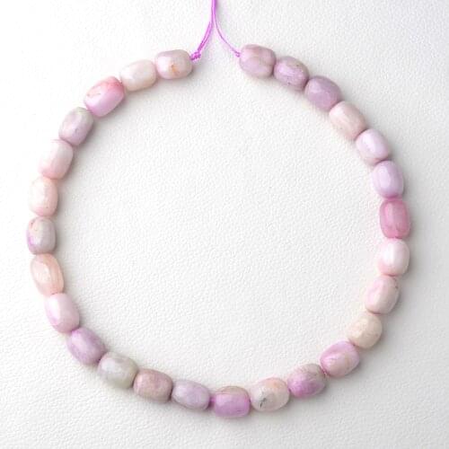 12X17mm Natural Purple Oval Cube Kunzite Spodumene Stone Beads For Jewelry Making Bracelet Necklace 15inches