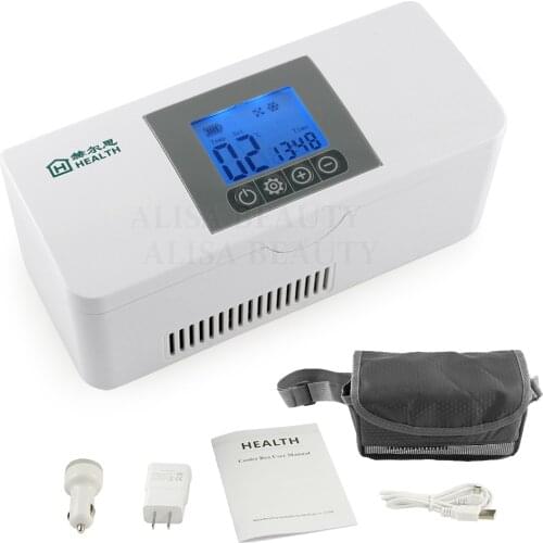 2018 Portable Insulin storage Cooler Bag Diabetic Insulin Cooler Box Rechargeable fridge Mini refrigerator ice box travel bag