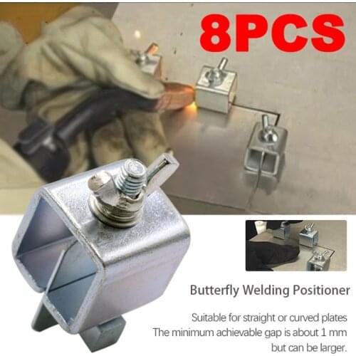 8pcs Butt Welding Clamps Sheet Metal Locator Adjustable Positioner Clip Holder