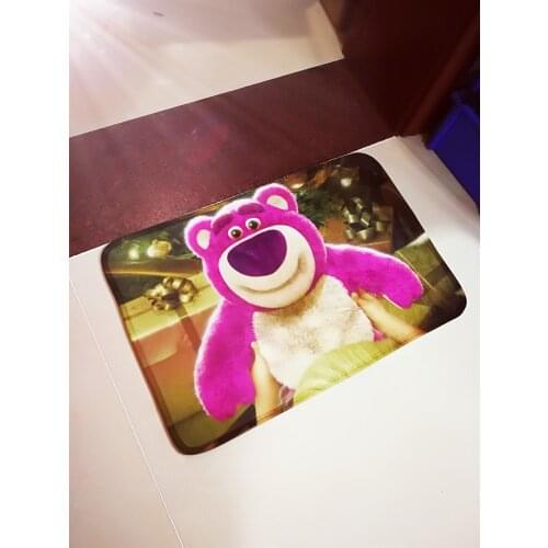 Disney Lotso Bear Anime Figures Cartoon Product Cosplay Accessories Customized Floor Mat Home Carpets Bedroom Rug Gifts