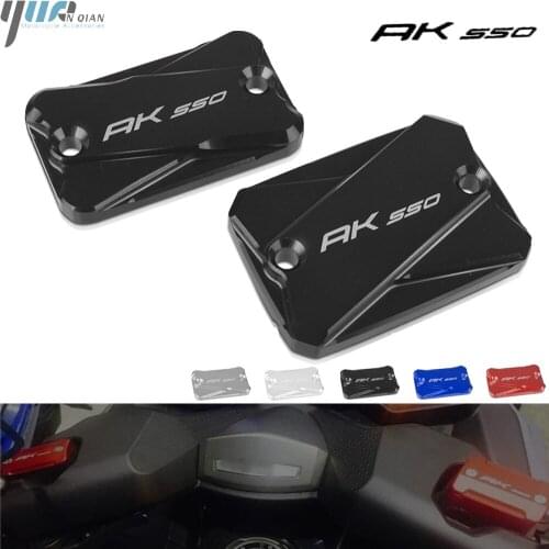 Motorcycle Accessories CNC Front Fluid Reservoir Cover Cylinder Reservoir Brake Cap For For KYMCO AK 550 AK550 2017 2018 2019