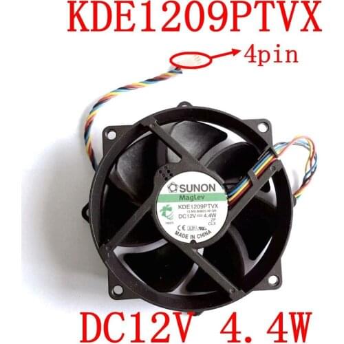 Free Shipping original and New KDE1209PTVX 4PIN 12V 4.4W 90x90x25mm for SUNON PWM Maglev cooling fan