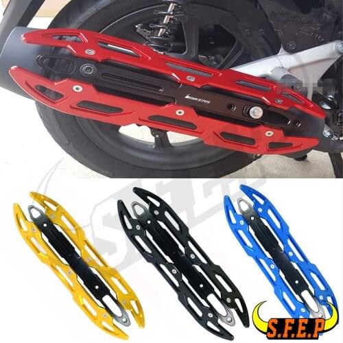 CNC Aluminum Motorcycle Heat Shield Exhaust Pipe Muffler Cover Protector For Yamaha TRICITY 125 TRICITY 155