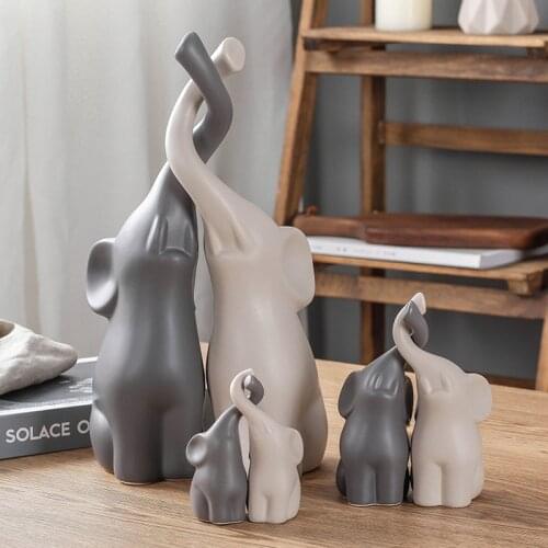 Decor Statues Figurines Souvenir Elephant Statuette for Good Luck Gift