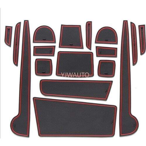 Door Slot Mat for Honda N-ONE Gate Groove Cushion Car Door Rubber Cup Holder Mats Anti-slip Carpets Position