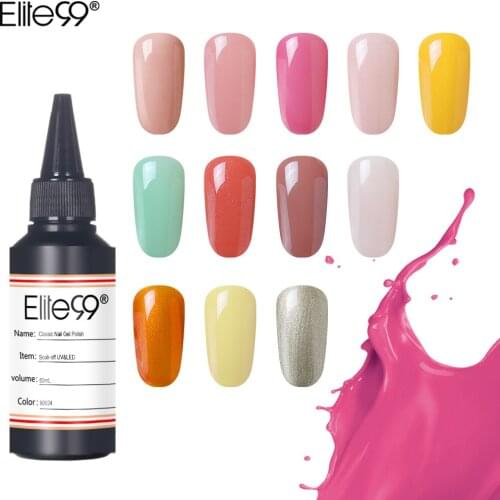 Elite99 Shiny Gel Polish Soak Off UV LED Nail Varnish Primer Gel Polish Salon Manicure 60ML