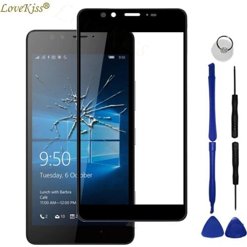 N950 XL Front Panel For Microsoft Nokia Lumia 950 XL 950XL N950 Touch Screen Sensor TP LCD Display Digitizer Glass Cover Tools