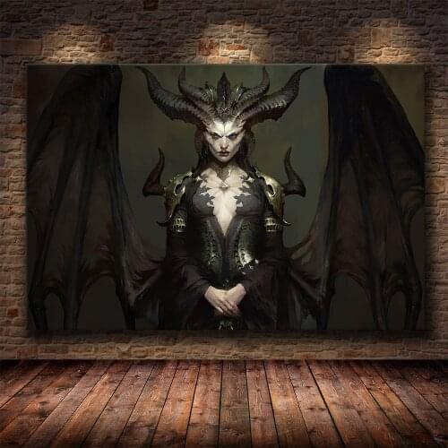 Game Poster Diablo IV HD Lilith Dormitory Home Decor Apartment Decoration Painting Bedroom Wall Stickers Canvas Poster Paintings
