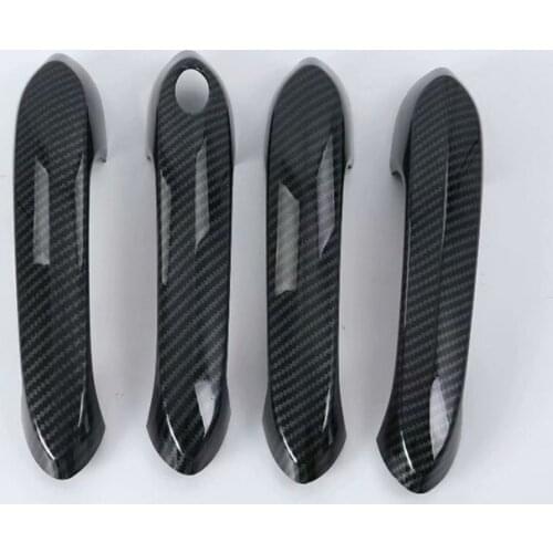 For BMW X3 G01 2017 2018 Carbon Fibre Door Handle Cover 4PCS/Lot Left Hand Drive External Covers Decoration Trim Car Accessories